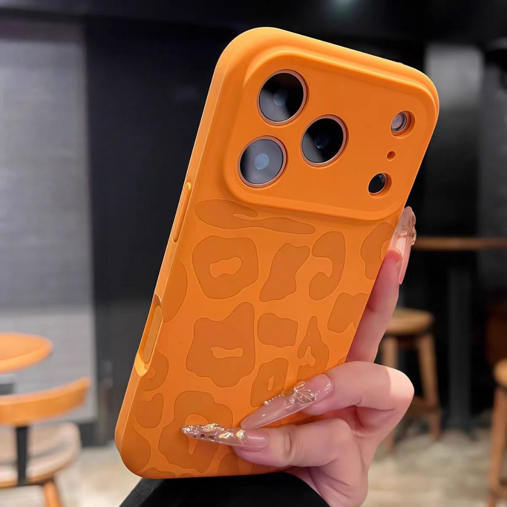 Ốp Lưng Mềm Silicon In Da Báo Tương Thích Cho iPhone 11 Pro Max 12 Pro Max 13 Pro Max 14 Pro Max 15 Pro Max 16 Pro Max 17 Pro Max