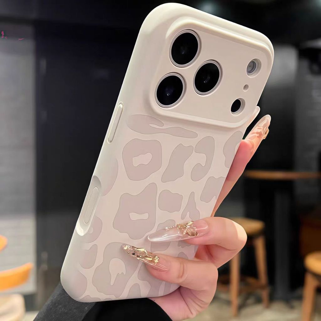Ốp Lưng Mềm Silicon In Da Báo Tương Thích Cho iPhone 11 Pro Max 12 Pro Max 13 Pro Max 14 Pro Max 15 Pro Max 16 Pro Max 17 Pro Max