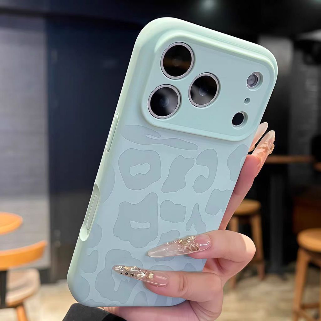Ốp Lưng Mềm Silicon In Da Báo Tương Thích Cho iPhone 11 Pro Max 12 Pro Max 13 Pro Max 14 Pro Max 15 Pro Max 16 Pro Max 17 Pro Max