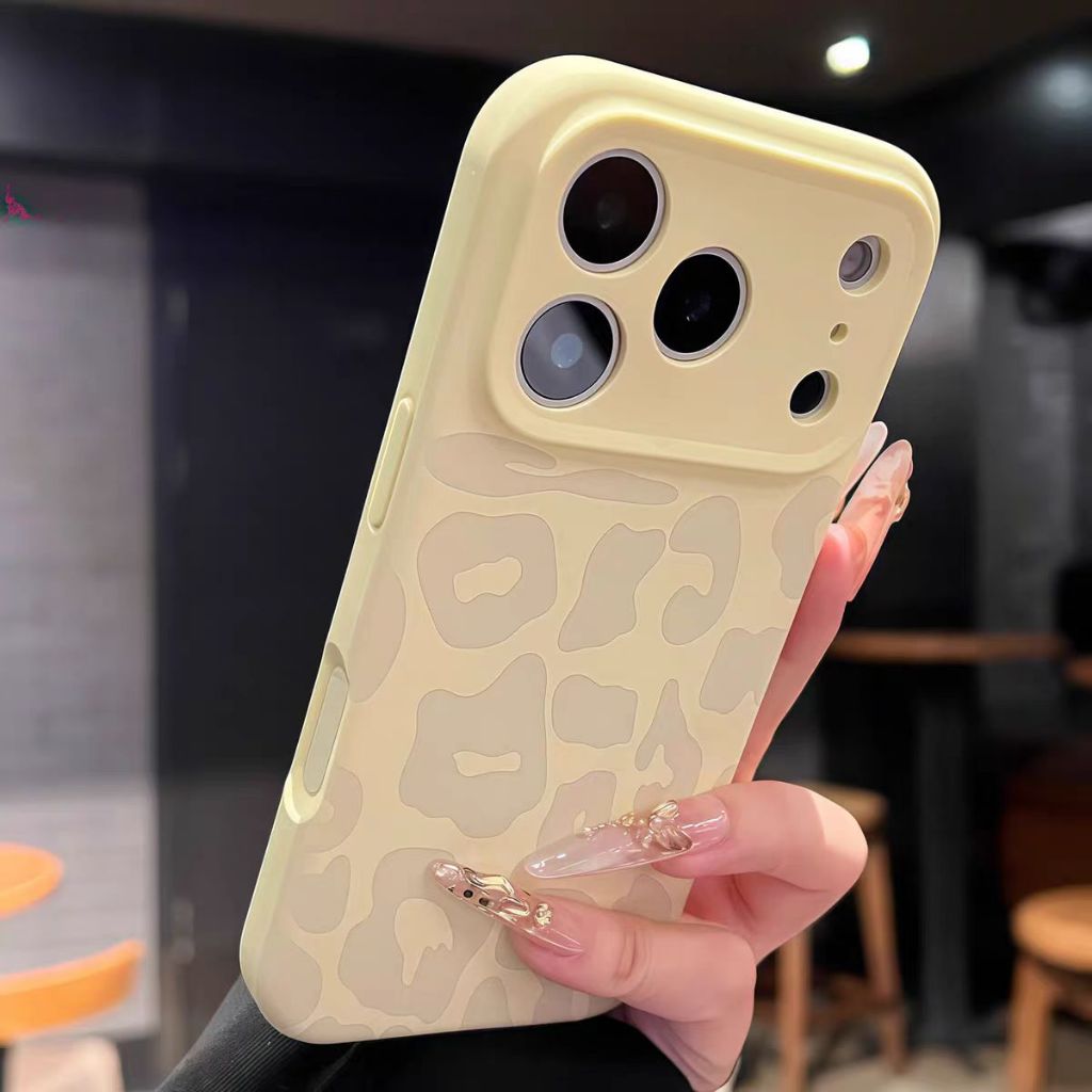 Ốp Lưng Mềm Silicon In Da Báo Tương Thích Cho iPhone 11 Pro Max 12 Pro Max 13 Pro Max 14 Pro Max 15 Pro Max 16 Pro Max 17 Pro Max