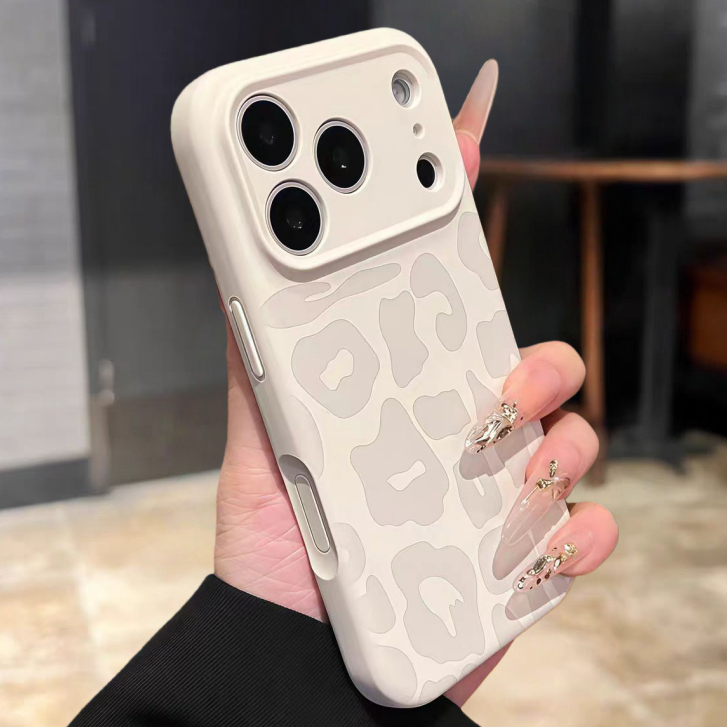 Ốp Lưng Mềm Silicon In Da Báo Tương Thích Cho iPhone 11 Pro Max 12 Pro Max 13 Pro Max 14 Pro Max 15 Pro Max 16 Pro Max 17 Pro Max