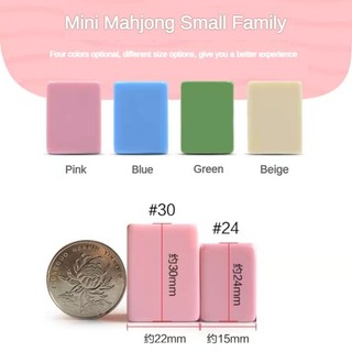 Bộ mạt chược có số màu xanh lá cây Kích thước tiêu chuẩn 24mm / 30mm màu xanh lá cây
