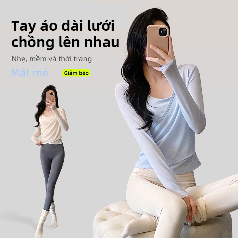 FUYOGI Sports Top thiết kế đa năng với lưới hỗ trợ, phù hợp cho chạy bộ và Yoga Pilates