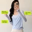 FUYOGI Áo Thể Thao Hai Trong Một Dài Tay, Lớp Phục Hộp Áo Ngực Lưới, Phù Hợp Chạy Bộ và Yoga