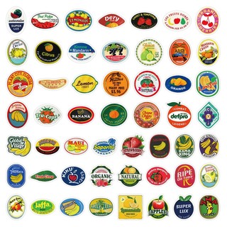 52 Chiếc Hỗn Hợp Vintage Trái Cây Logo Hoạt Hình Dán DIY Laptop Notebook Nhãn Dán Dễ Thương Đồ Chơi Trẻ Em