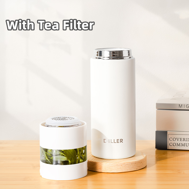 Diller Lớp Phủ Gốm Lót Chân Không Bình Giữ Nhiệt Nước Uống Trà Lọc 550ml MLH9165