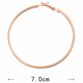 Bông tai lớn Bông tai vàng 7cm Phụ kiện tiệc đĩa