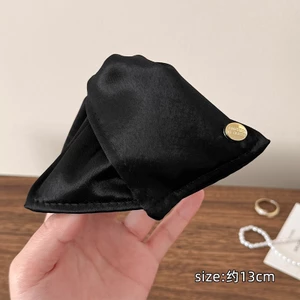 Đai kẹp tóc hình tam giác satin phong cách Hàn Quốc mới