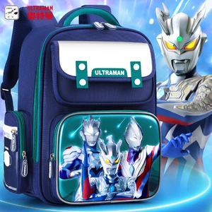 Học Sinh Tiểu Học Schoolbags Bé Trai Trẻ Em Bé Trai Ultraman 2025 Phong Cách Mới Lớp Một Hai Đến Ba Bé Trai Burden-Red