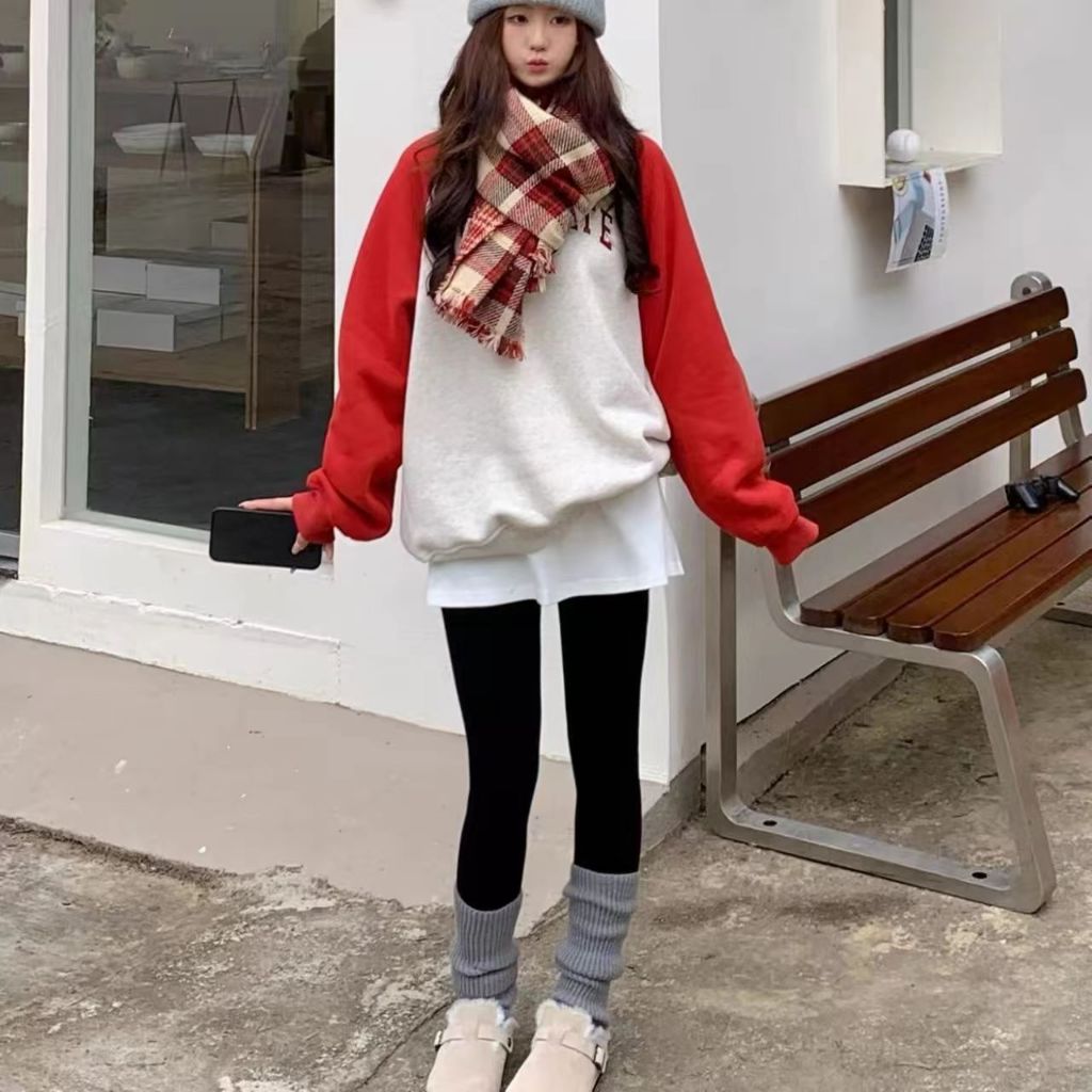 Quần thể thao lót nhung quần giữ ấm Quần legging nữ thu đông mẫu mới 2024 mặc ngoài tôn dáng gầy bó sát