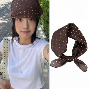 Khăn Trùm Đầu Nữ Mới Retro Màu Nâu Cho Thu Đông