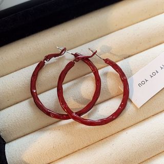 Bông tai đỏ Encore Bông tai nữ cổ điển thời trang