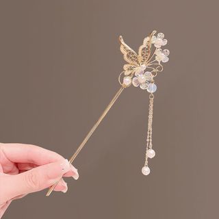 Mới Kẹp Tóc Hanfu Phong Cách Cổ Điển Trung Quốc với Tua rua tua cài tóc retro và sườn xám
