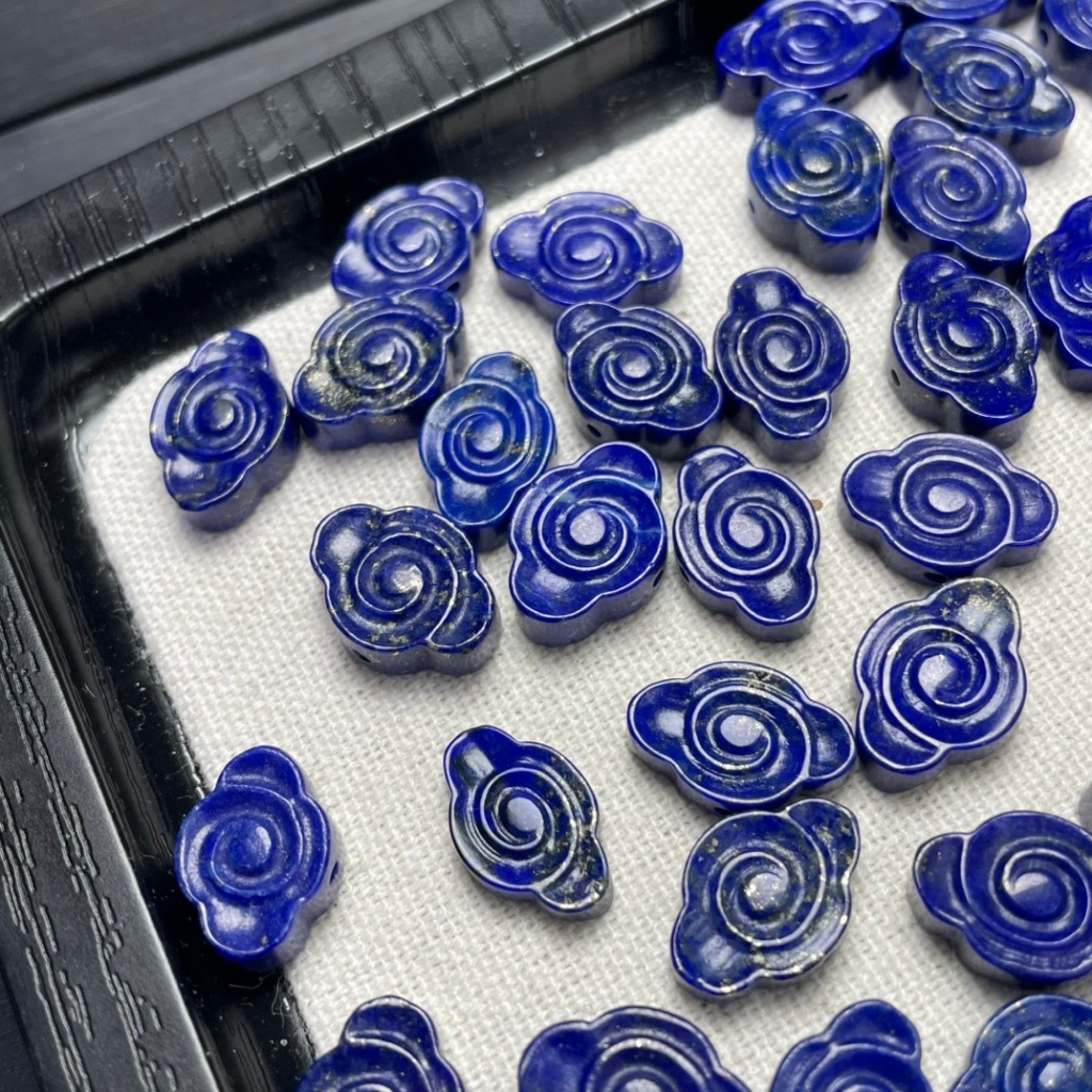 Phụ kiện đá quý Lapis Lazuli Ruyi tự nhiên - Sử dụng làm vòng tay hoặc mặt dây chuyền | Ưu đãi đặc biệt Sản phẩm mới