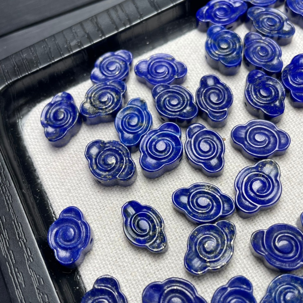 Phụ kiện đá quý Lapis Lazuli Ruyi tự nhiên - Sử dụng làm vòng tay hoặc mặt dây chuyền | Ưu đãi đặc biệt Sản phẩm mới
