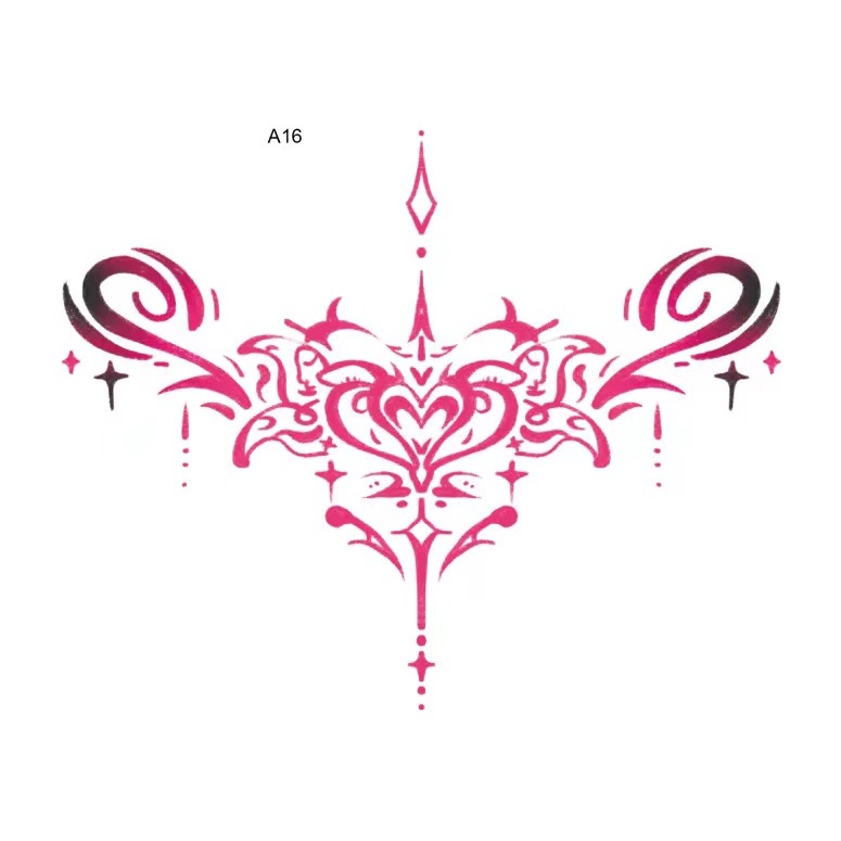 [hàng Sẵn sàng tồn kho] miếng dán hình xăm bụng gợi cảm succubus pure desire bụng lưng eo tình yêu totem nước ép thảo dược miếng dán chống thấm nước [Giao hàng nhanh]