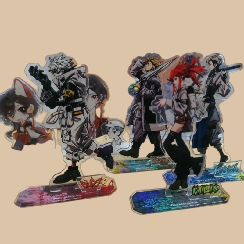 Gachiakuta Đế Acrylic Mini 8cm Không Chính Thức – Rudo / Enjin / Zanka / Riyo Hình Để Bàn Dễ Thương