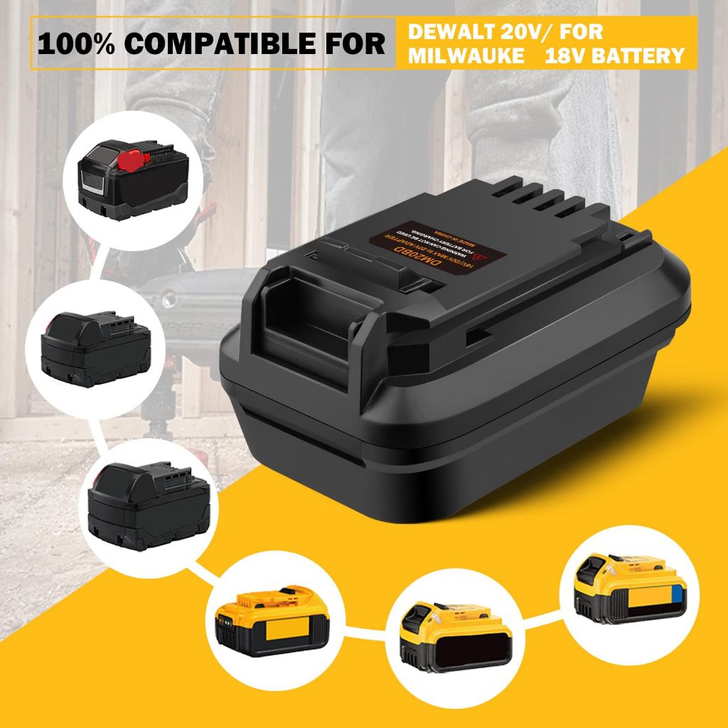 Bộ Chuyển Đổi Pin DM20BD Cho DeWalt 20V Cho Milwaukee 18V Pin Cho Đen & Decker 18V 20V Dụng Cụ