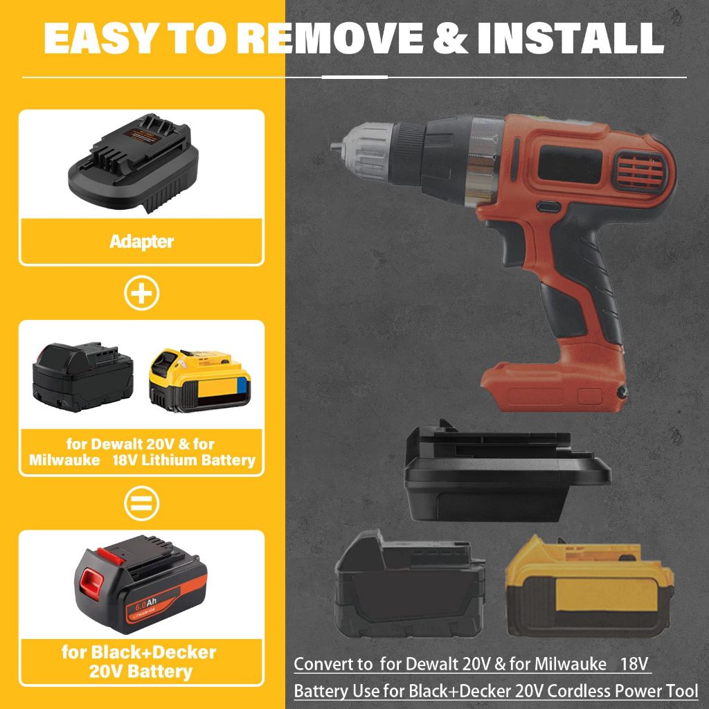 Bộ Chuyển Đổi Pin DM20BD Cho DeWalt 20V Cho Milwaukee 18V Pin Cho Đen & Decker 18V 20V Dụng Cụ