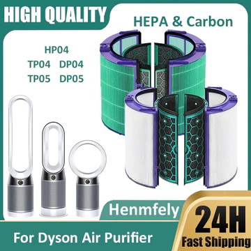 360° Bộ lọc thay thế quạt mát tinh khiết phù hợp với máy lọc không khí Dyson HP04 TP04 DP04 TP05 DP05