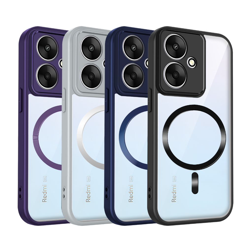Ốp bảo vệ điện thoại TPU từ tính chống sốc cho Redmi 10 10C 10 Power 11A 12C 13 13C 13R 14C 15C 15A 4G 5G Vỏ bảo vệ chống sốc Vỏ điện thoại di động