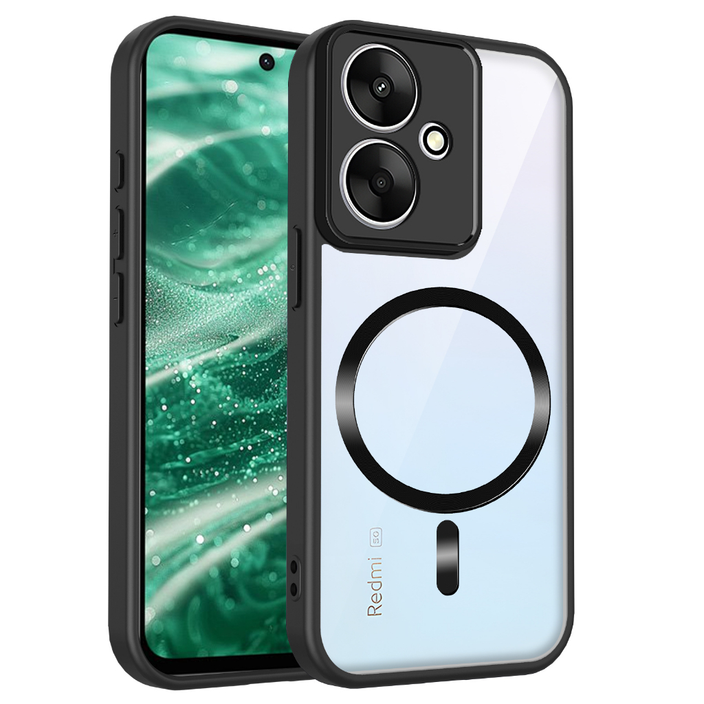 Ốp bảo vệ điện thoại TPU từ tính chống sốc cho Redmi 10 10C 10 Power 11A 12C 13 13C 13R 14C 15C 15A 4G 5G Vỏ bảo vệ chống sốc Vỏ điện thoại di động