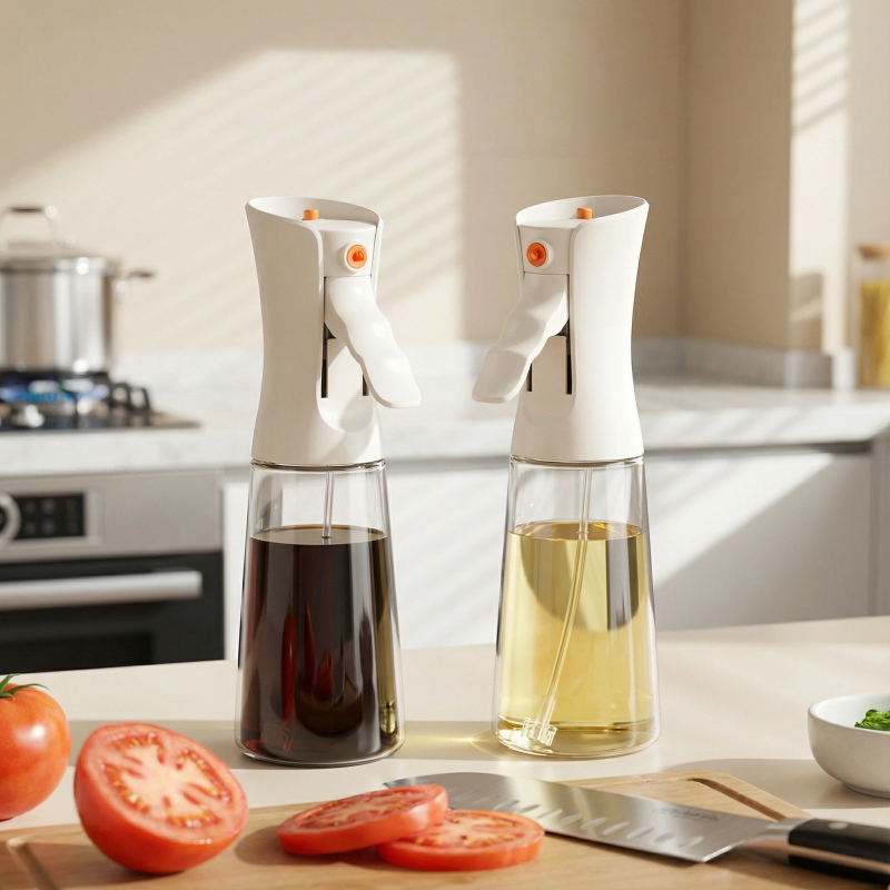 Bình Xịt Dầu Thủy Tinh 280ml – Glass Oil Sprayer for Air Fryer & Salad