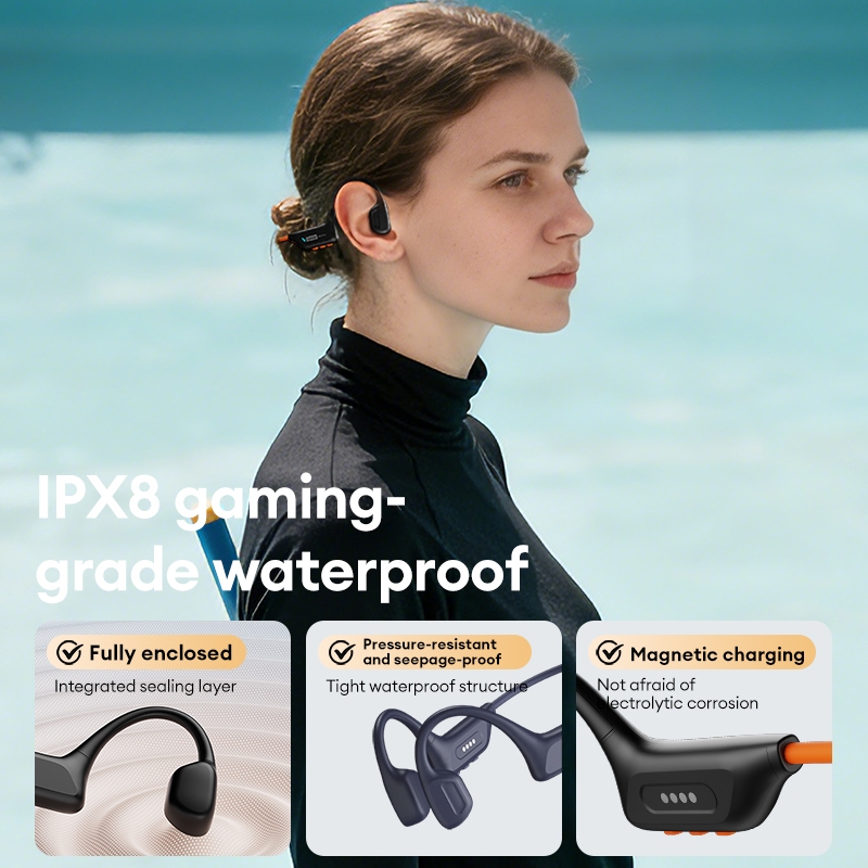 Tai nghe Bluetooth dẫn truyền xương Lenovo S106 Âm thanh vòm HIFI IPX8 Chống nước Chống mồ hôi Thể thao Âm nhạc Bluetooth V6.0 | BigBuy360 - bigbuy360.vn