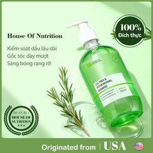 Dầu gội đầu tinh dầu trà 500ml,kiểm soát dầu,làm phồng tóc,phục hồi tóc hư tổn,Kẻ thù của tóc dầu