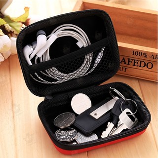 Hộp đựng tai nghe mini, hộp đựng cáp sạc đa năng, túi đựng phụ kiện điện tử tiện lợi gọn gàng