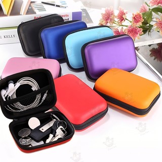 Hộp đựng tai nghe mini, hộp đựng cáp sạc đa năng, túi đựng phụ kiện điện tử tiện lợi gọn gàng