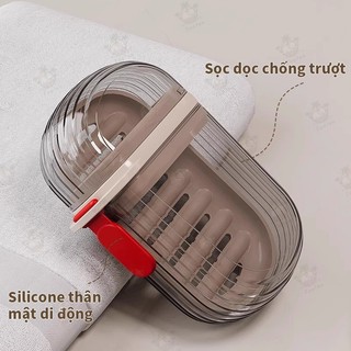 Bình Đựng Xà Phòng Di Động Có Nắp Đậy – Hộp Bảo Quản Xà Phòng Sạch Sẽ Tiện Dụng