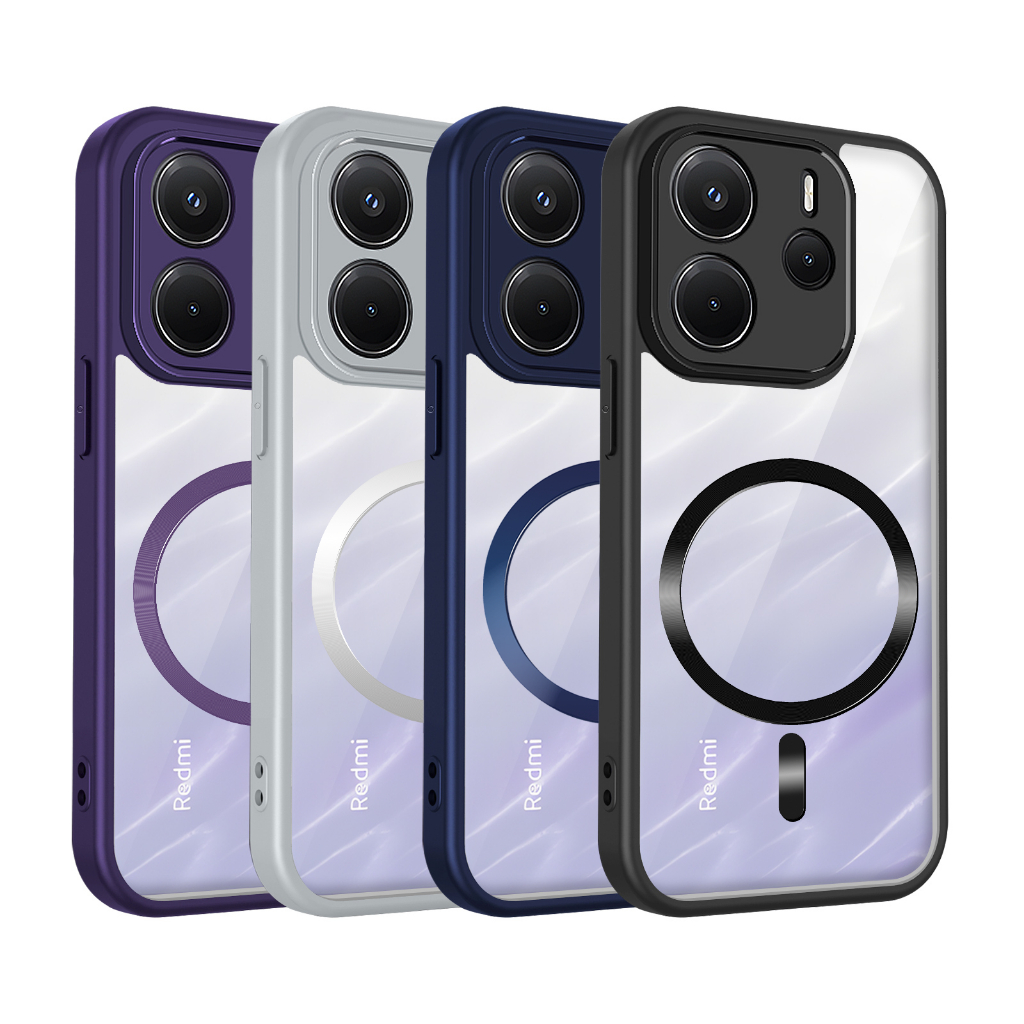 Ốp bảo vệ điện thoại TPU từ tính chống sốc cho Redmi Note 13 13R 13 Pro 14S 13 Pro 13 Pro Plus Note 14 14 Pro 14 Pro Plus 14 Pro 4G 5G Vỏ bảo vệ chống sốc
