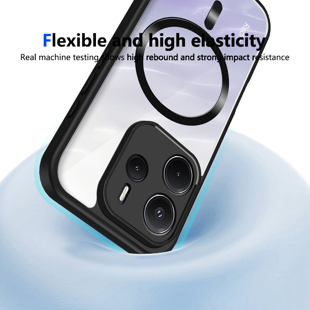 Ốp bảo vệ điện thoại TPU từ tính chống sốc cho Redmi Note 13 13R 13 Pro 14S 13 Pro 13 Pro Plus Note 14 14 Pro 14 Pro Plus 14 Pro 4G 5G Vỏ bảo vệ chống sốc