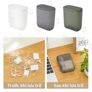 Hộp Đựng Phụ Kiện Điện Thoại – Đựng Cáp Sạc, Tai Nghe, Điều Khiển, Đồ Dùng Nhỏ Gọn