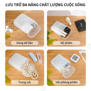 Hộp Đựng Phụ Kiện Điện Thoại – Đựng Cáp Sạc, Tai Nghe, Điều Khiển, Đồ Dùng Nhỏ Gọn
