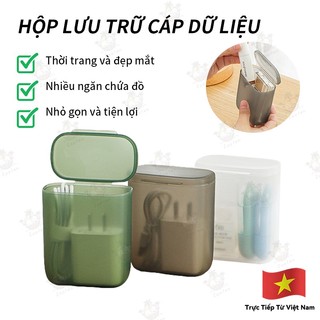Hộp Đựng Phụ Kiện Điện Thoại – Đựng Cáp Sạc, Tai Nghe, Điều Khiển, Đồ Dùng Nhỏ Gọn