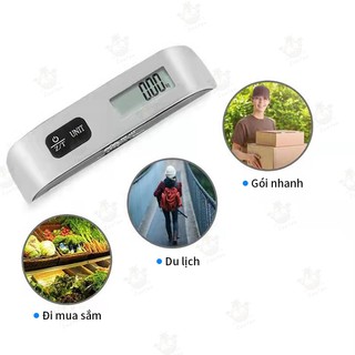 Cân hành lý kỹ thuật số di động 50KG / 110LB Màn hình LCD Cân điện tử Cân treo