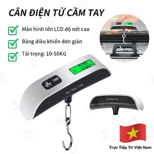 Cân hành lý kỹ thuật số di động 50KG / 110LB Màn hình LCD Cân điện tử Cân treo