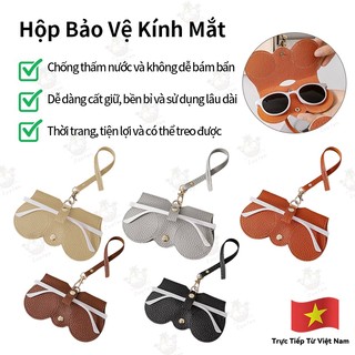 Bao Da Kính Da PU Treo Túi – Túi Đựng Kính Mắt, Kính Mát, Chống Trầy, Nhỏ Gọn Du Lịch