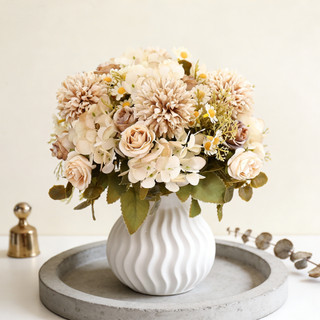 Hoa Giả Lụa Cao Cấp Trang Trí Nhà Cửa Decor Phòng Khách Đẹp Bó Mẫu Đơn Cúc Hồng Vintage Bắc Âu Bàn Làm Việc Thẩm Mỹ Đạo Cụ Chụp Ảnh Quà Tặng Sang Trọng Cây Nhựa Bông Cưới Ban Công Kệ Sách Studio Hiện Đại Đa Dạng Màu Sắc Tinh Tế
