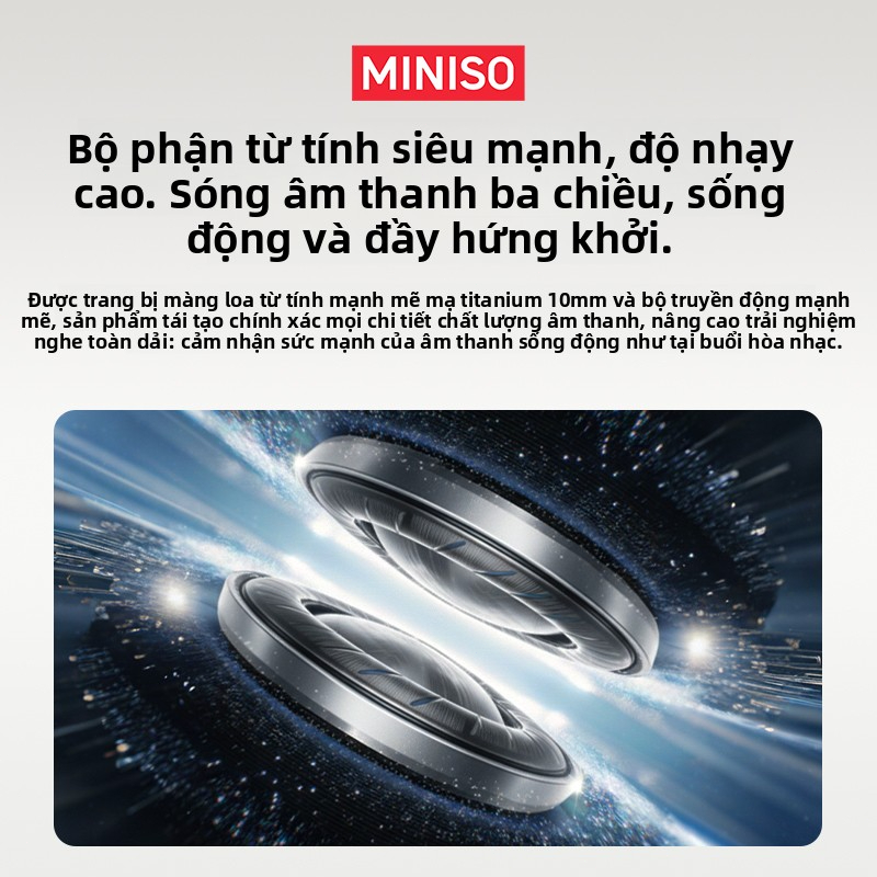 MINISO MS106  In-ear Tai nghe Bluetooth AI Dịch thuật thời gian thực Giảm tiếng ồn ANC tai nghe không dây
