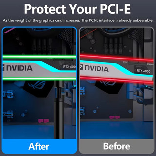 Nhôm GPU Giá Đỡ Dọc Kính Thiên Văn Xoay Chân Đế Từ Tính Giá Đỡ Thẻ Video Card Đồ Họa Giá Đỡ Hỗ Trợ 27-120mm