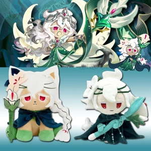Cookie Run Kingdom White Lily Đồ chơi sang trọng Búp bê nhồi bông mềm Quà tặng Giáng sinh cho trẻ em