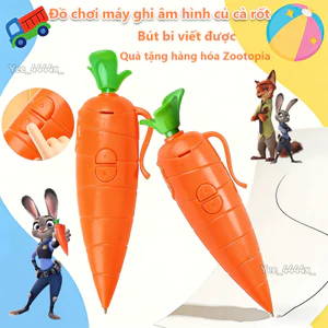Zootopia Judy Cà Rốt Bút Ghi Âm Có Chức Năng Ghi Âm Thực Hoạt Hình Cà Rốt Trẻ Em Quà Tặng sonlekvn