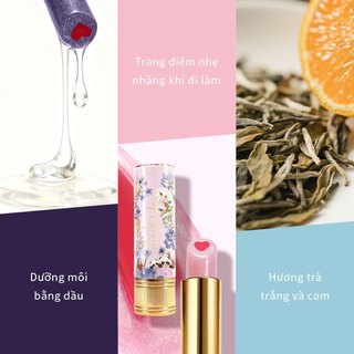 Son dưỡng môi Có Màu CATKIN WHIFFLE DANCE, Cấp Ẩm Dưỡng Hồng Môi Mềm Mịn 3.6g