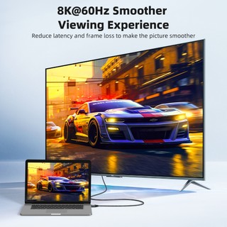 Cáp HDMI 8K Cáp HDMI tốc độ cao Đầu nối Nylon & vàng bện HDMI2.1 4K @ 120Hz 8K @ 60Hz cho máy tính xách tay PS5 Xbox HDTV
