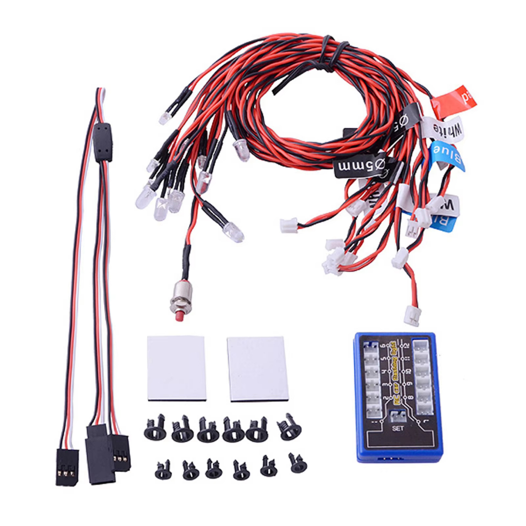 Bộ đèn LED GoolRC Smart 12 cho xe tải RC 1 / 10 - Hệ thống nhấp nháy ...