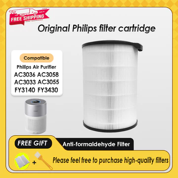 Thay thế Tương thích với Philips AC3036 AC3033 AC3055 AC30058 FY3140 FY3430 Bộ lọc HEPA & Than hoạt tính Nano Bảo vệ máy lọc không khí