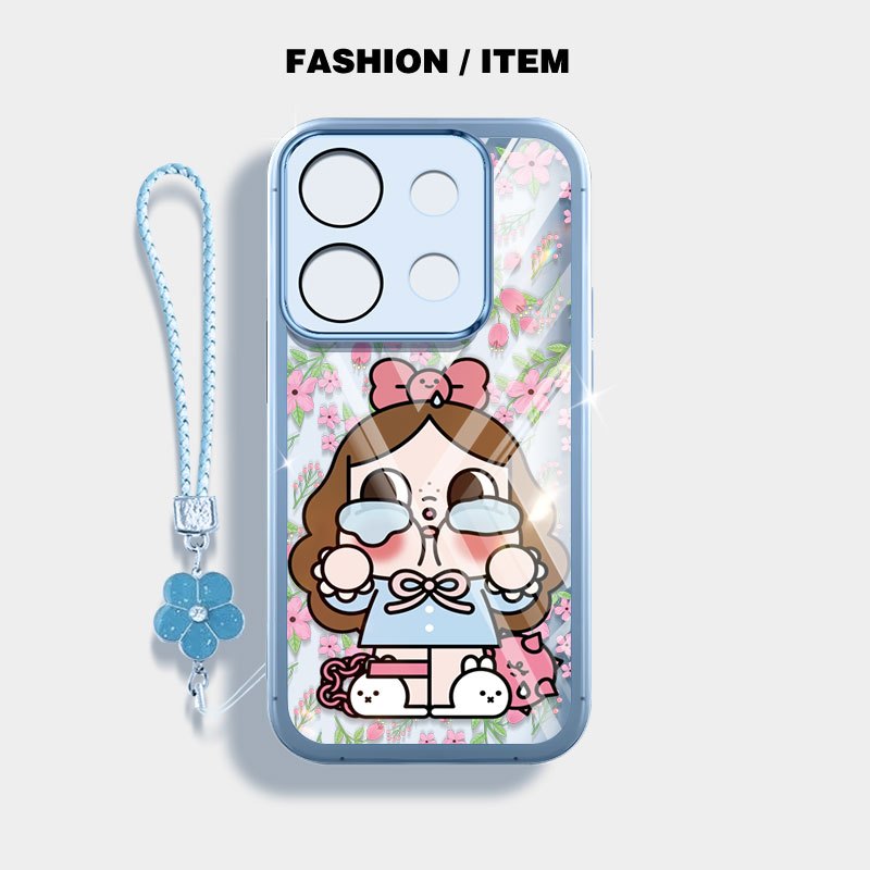 Ốp Điện Thoại YBD Cho OPPO Reno 16 Pro Reno 14 Pro Reno 16F 15F 14F Hoa Hồng Khóc Cho Bé INS Niche Vỏ Silicon Mềm
